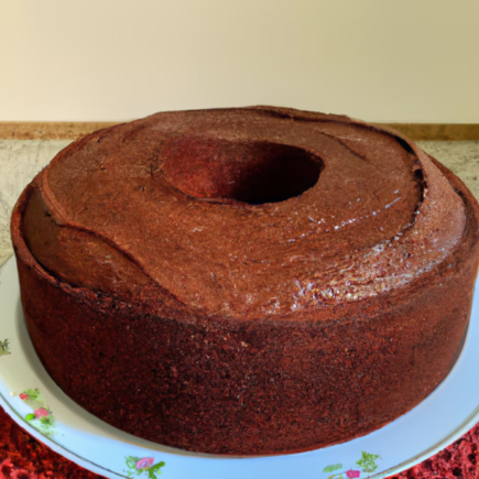 Bolo de chocolate simples