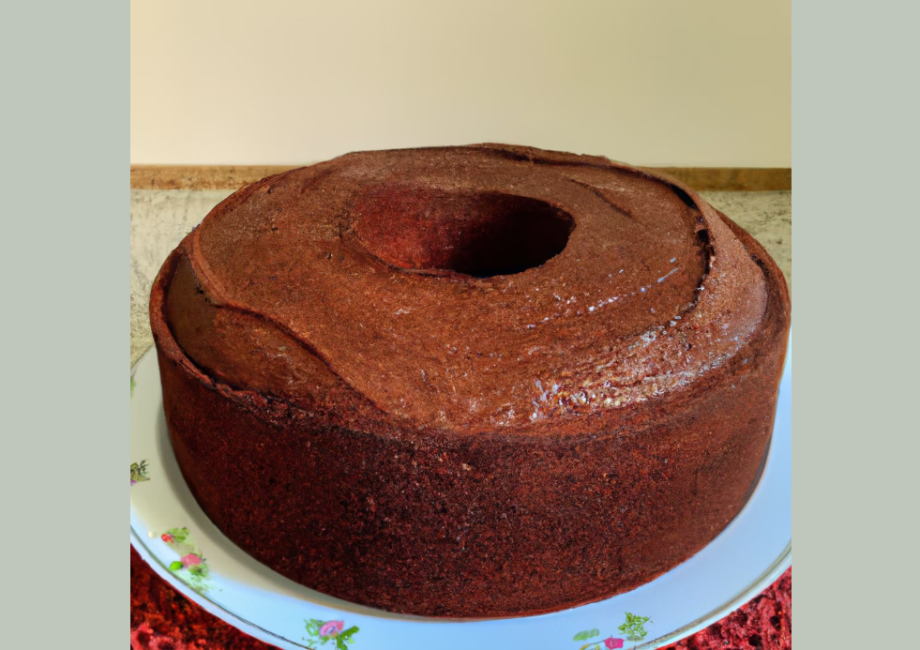 Bolo de chocolate simples