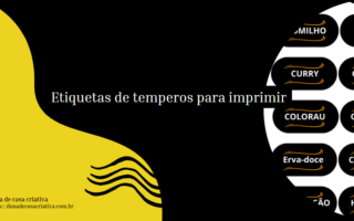 Etiquetas de temperos para imprimir