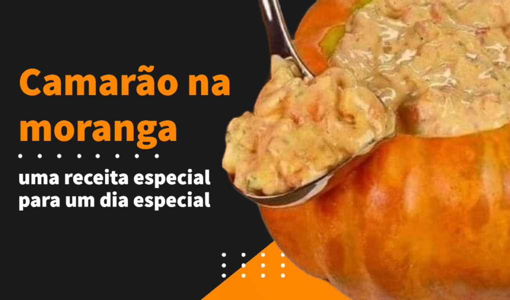 Receita de Camarão na moranga