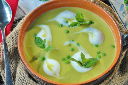 Sopa de Ervilha Holandesa