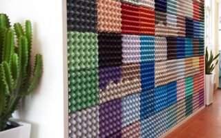 Artesanato com caixa de ovos