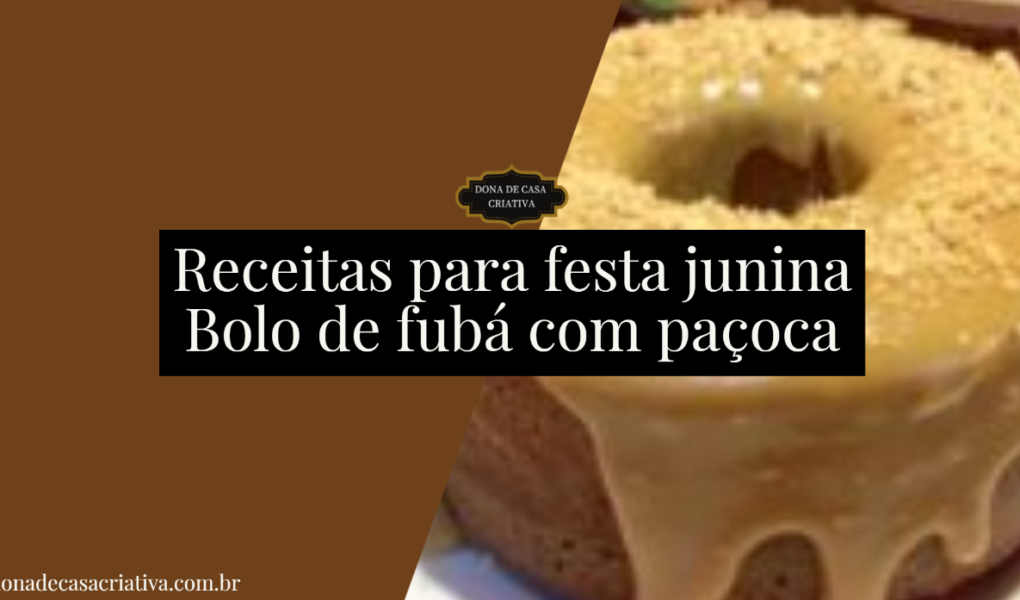 Bolo de fubá com paçoca