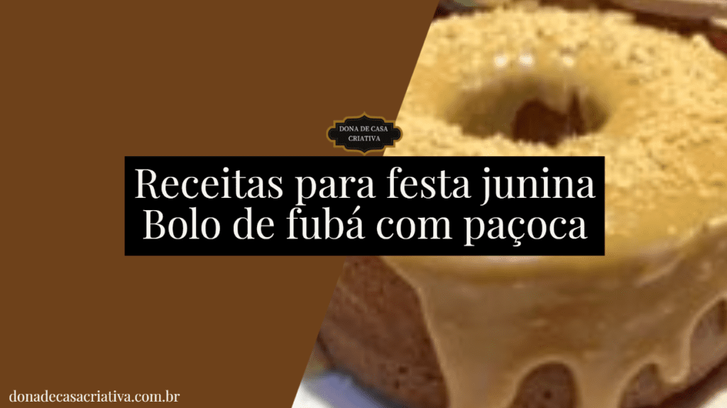 Bolo de fubá com paçoca