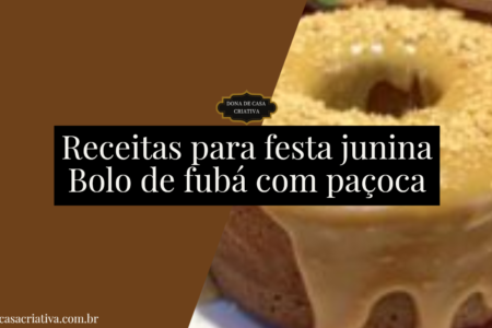 Bolo de fubá com paçoca