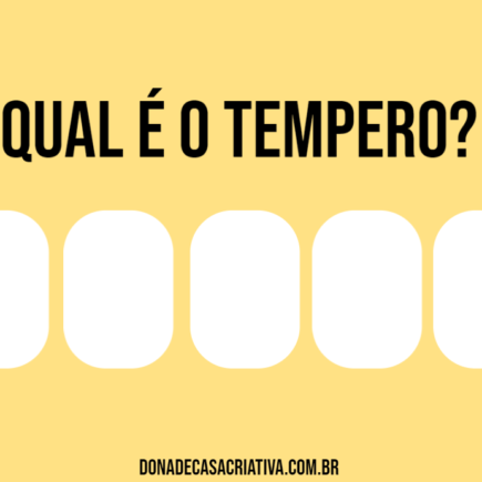 Qual é o tempero?