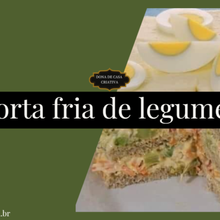 Torta fria de legumes