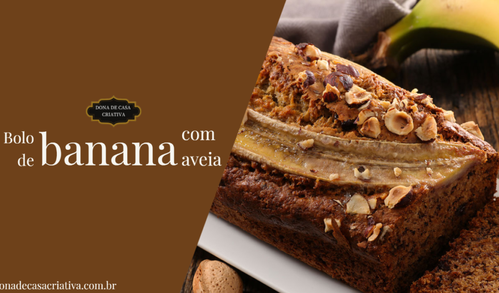 bolo de banana com aveia