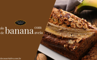 bolo de banana com aveia