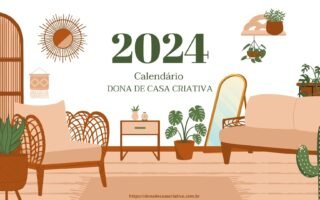Calendário 2024 para imprimir - Dona de Casa Criativa