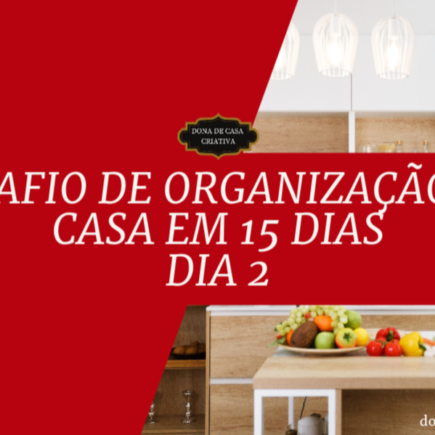 Desafio de Organização da Casa em 15 Dias - Dia 2