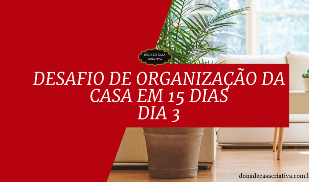 Desafio de Organização da Casa em 15 Dias - Dia 3 Organização da Sala de Estar Desafio de Organização da Casa em 15 Dias - Dia 3