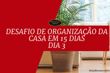 Desafio de Organização da Casa em 15 Dias - Dia 3