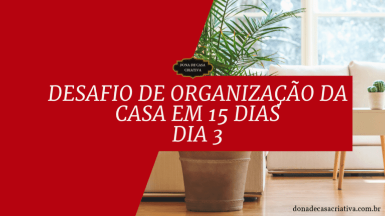 Desafio de Organização da Casa em 15 Dias - Dia 3