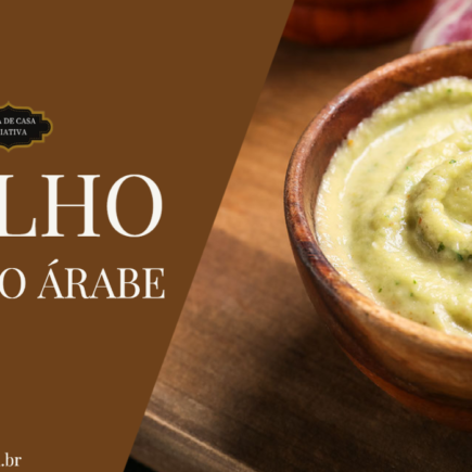 Receita de Molho de Alho Árabe