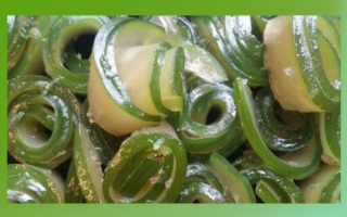Receita de Mamão Verde Enroladinho