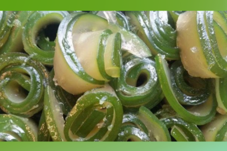 Receita de Mamão Verde Enroladinho