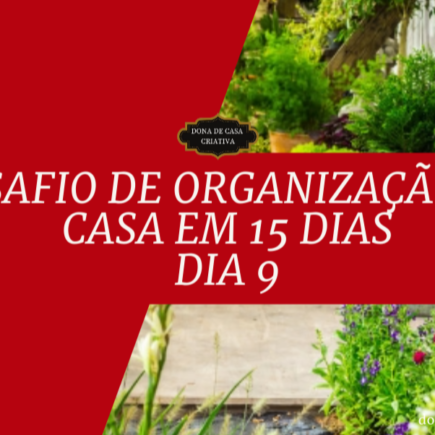 Desafio de Organização da Casa em 15 Dias - Dia 9 Organizar áreas externas Desafio de Organização da Casa em 15 Dias - Dia 9 Organizar áreas externas