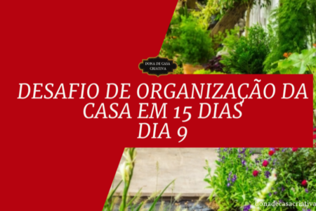 Desafio de Organização da Casa em 15 Dias - Dia 9 Organizar áreas externas Desafio de Organização da Casa em 15 Dias - Dia 9 Organizar áreas externas