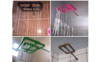 Chuveiros feitos de cano pvc