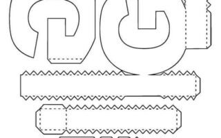 Molde de letra 3d para imprimir Letra G