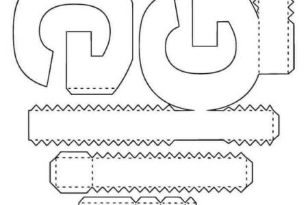 Molde de letra 3d para imprimir Letra G Molde de letra 3d para imprimir Letra G