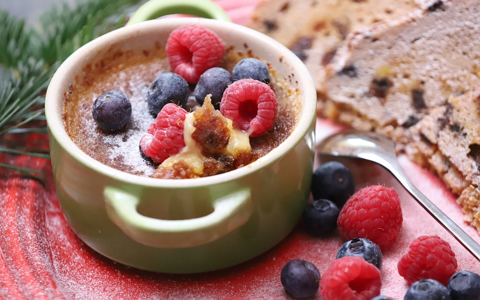 Crème Brûlée com Toque de Frutas Vermelhas! Crème Brûlée