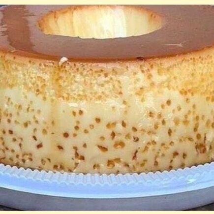 Pudim com Furinhos