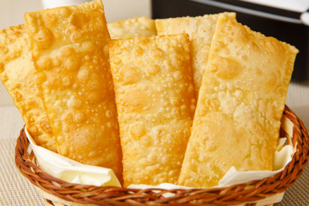 massa de pastel de feira