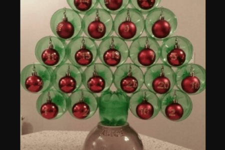 Árvore de natal reciclada