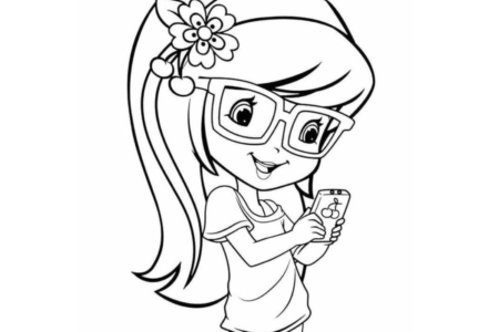 Desenho de Menina para Imprimir