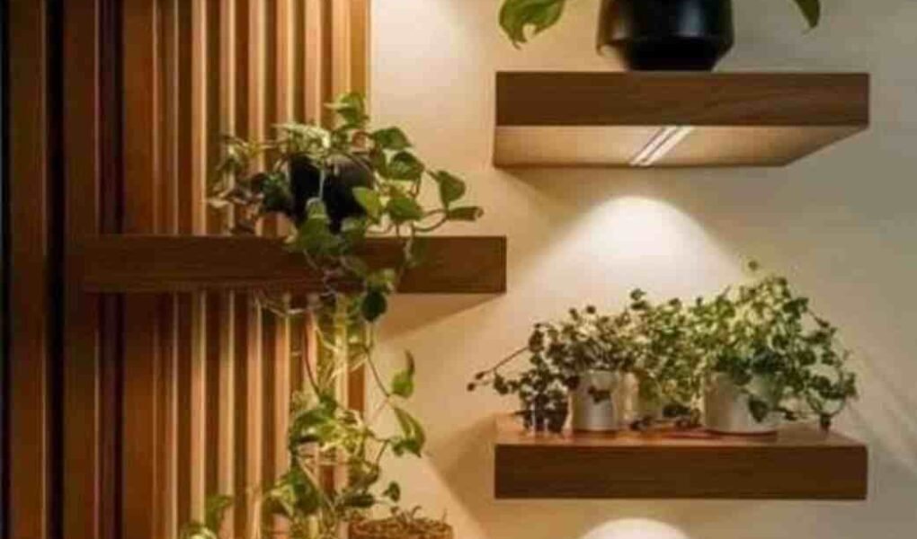 decorar suas paredes com plantas
