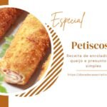 Receita de enroladinho de queijo e presunto frito simples
