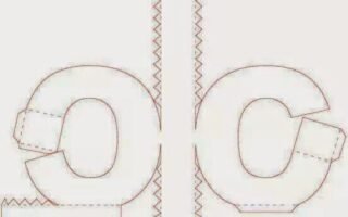 Molde de letra 3d para imprimir Letra C