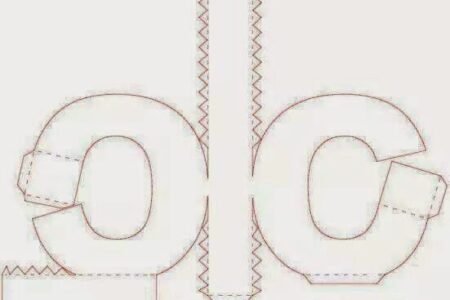 Molde de letra 3d para imprimir Letra C Molde de letra 3d para imprimir Letra C