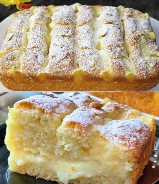 Bolo Simples com Creme de Limão