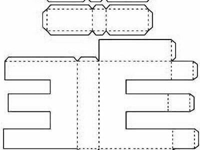Molde de letra 3d para imprimir Letra E Molde de letra 3d para imprimir Letra E