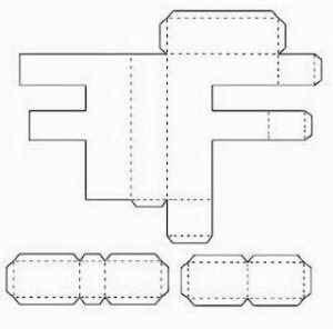Molde de letra 3d para imprimir Letra F