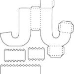 Molde de letra 3d para imprimir Letra J Molde de letra 3d para imprimir Letra J