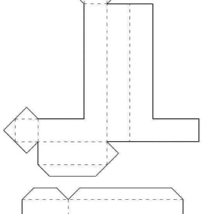 Molde de letra 3d para imprimir Letra L