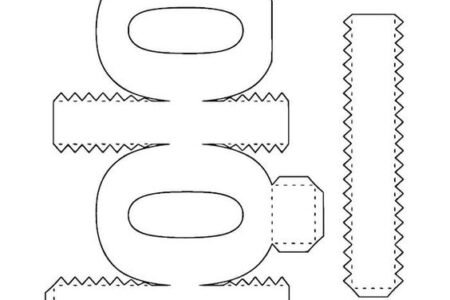 Molde de letra 3d para imprimir Letra O Molde de letra 3d para imprimir Letra O