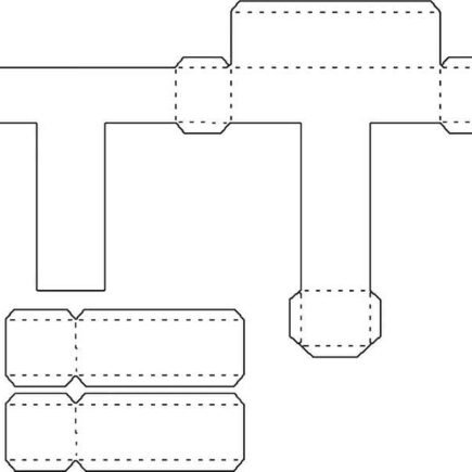 Molde de letra 3d para imprimir Letra T