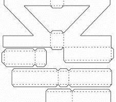 Molde de letra 3d para imprimir Letra Z