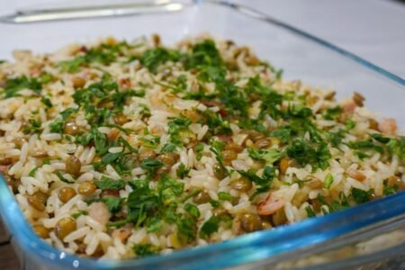 Receita de arroz com lentilha