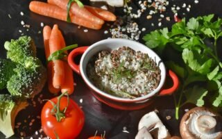 Explore a vibrant assortment of fresh vegetables and herbs perfect for healthy cooking.