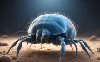 ai generated, mites, bed bug, arachnid, gruesome, dust, abstract