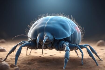 ai generated, mites, bed bug, arachnid, gruesome, dust, abstract