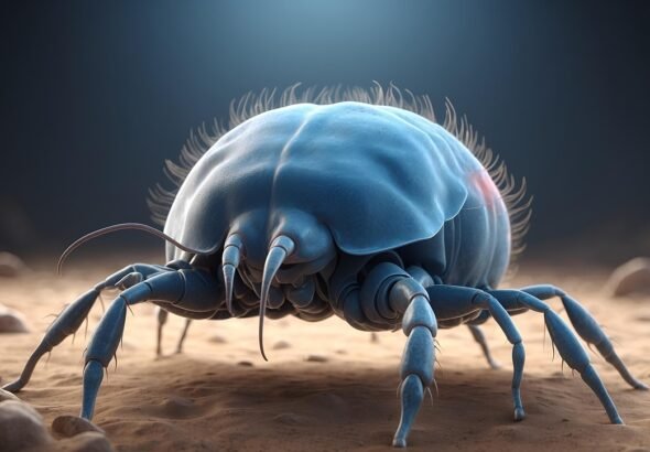 ai generated, mites, bed bug, arachnid, gruesome, dust, abstract