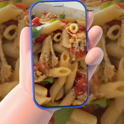 A Receita do Macarrão do TikTok (Queijo com Tomate Assado) Macarrão do Tiktok