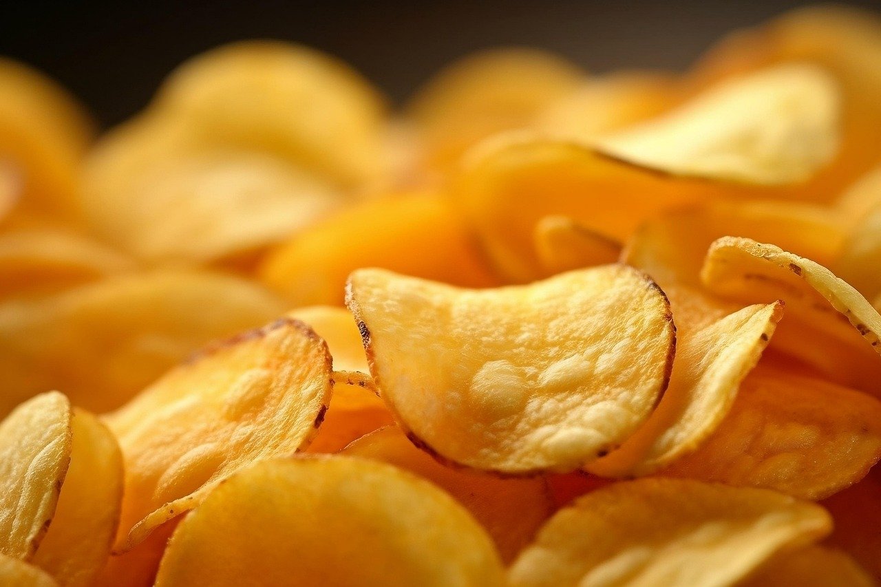 food, potato chips, snack, chips, fast food, junk food, close up, potato chips, potato chips, junk food, junk food, junk food, junk food, junk food